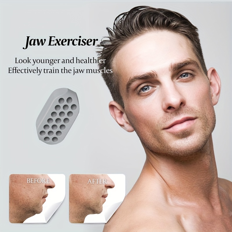 Jaw Trainer Ball Exercise Jawline Fitness Portable Silica Gel Home Office  GYM Exercise Facial Muscle