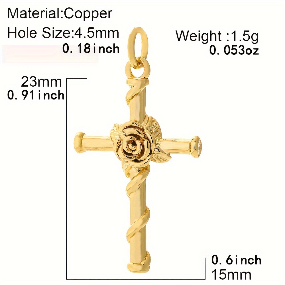 Cross Diy Pendant Charms For Jewelry Making Supplies - Temu United Kingdom