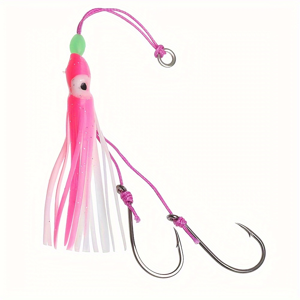 Octopus Bait, Luminous Squid Skirt With Hook, Fishing Accessories