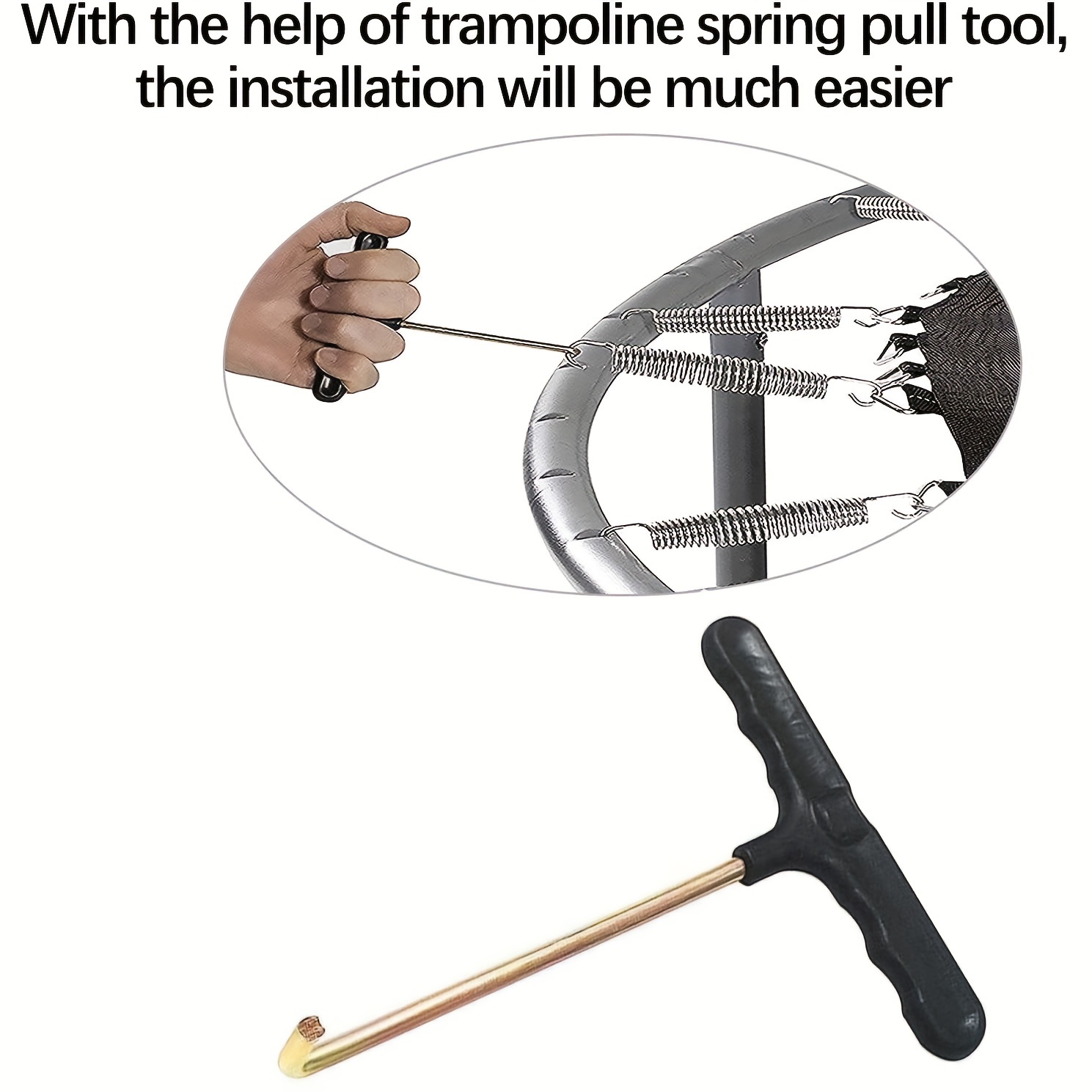 Trampoline Spring Pull Tool T-Hook Spring Puller Tool To Pull A Trampoline  Spring - AliExpress