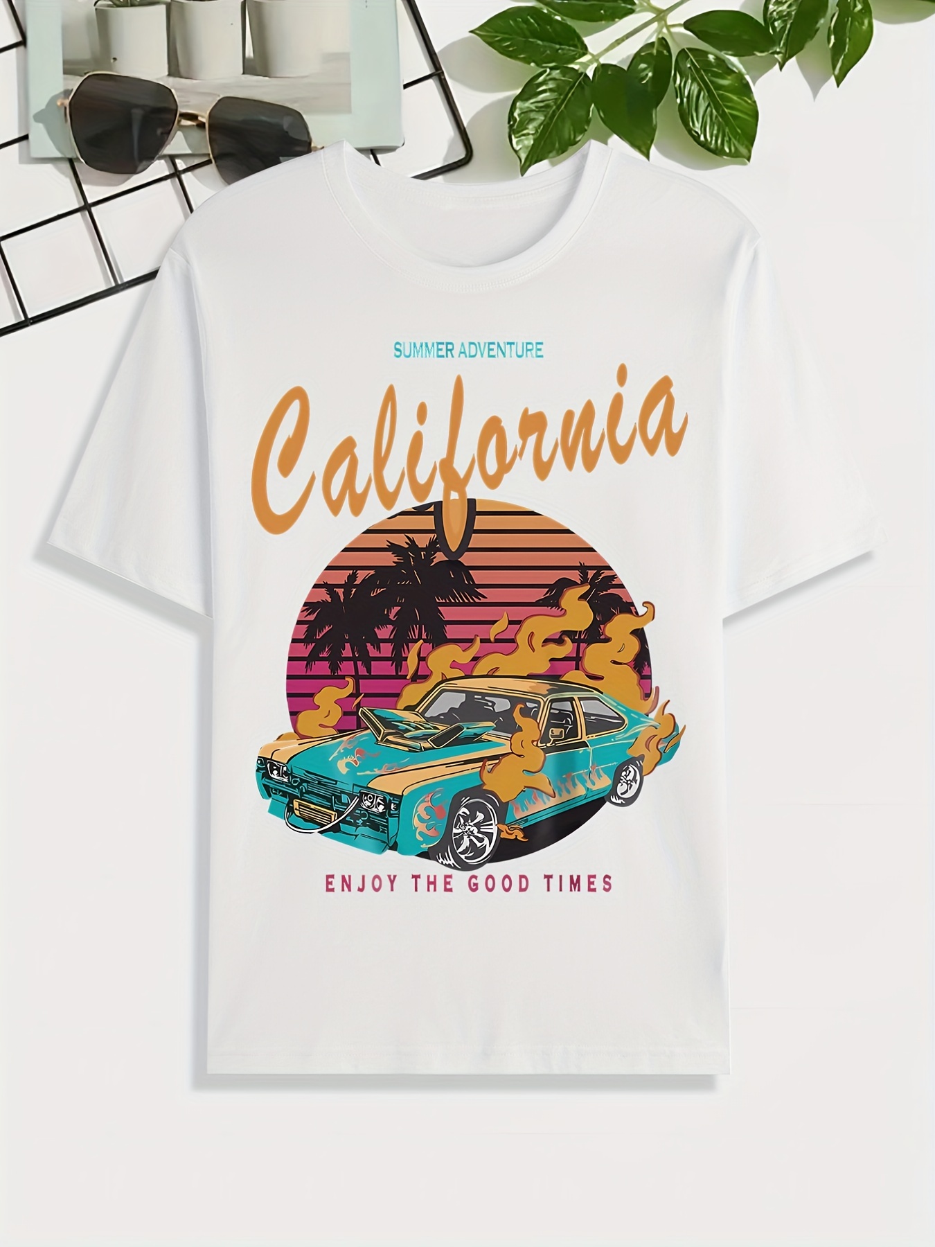 Car & Letter Graphic Tee