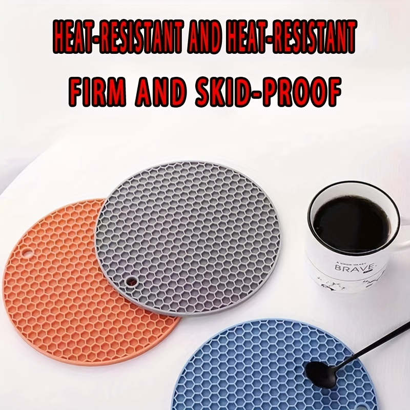 Heat Insulation Round Honeycomb Silicone Placemat Non slip - Temu