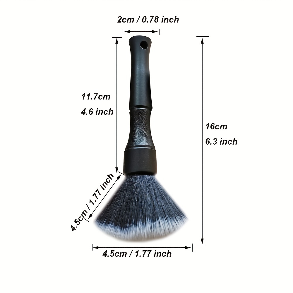 Ultra- Soft Car Detailing Brush Auto Detail Brush Elegant Surfaces,  Interior Exterior No Scratch For Cleaning Air Vent Engine Bay Emblems  Dashboard