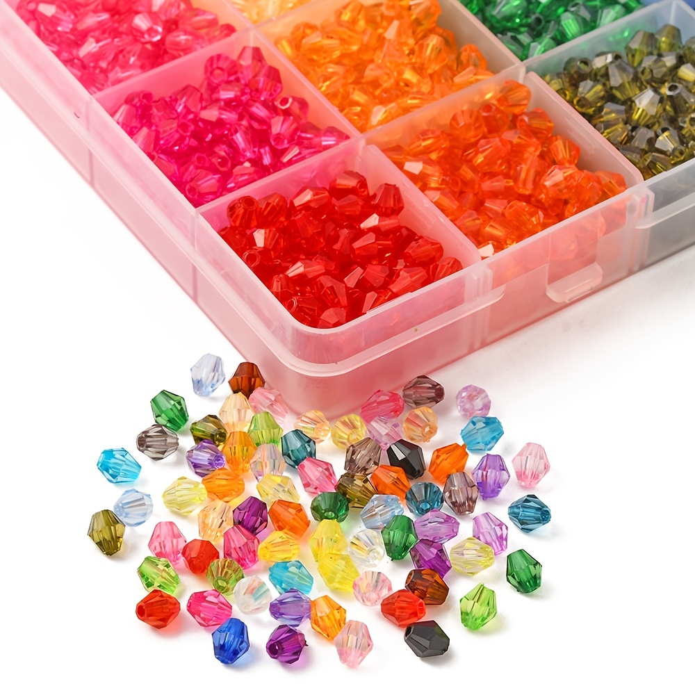 24 Grid/Box Pony Beads Bracelets Set Colorful Big Hole Acrylic