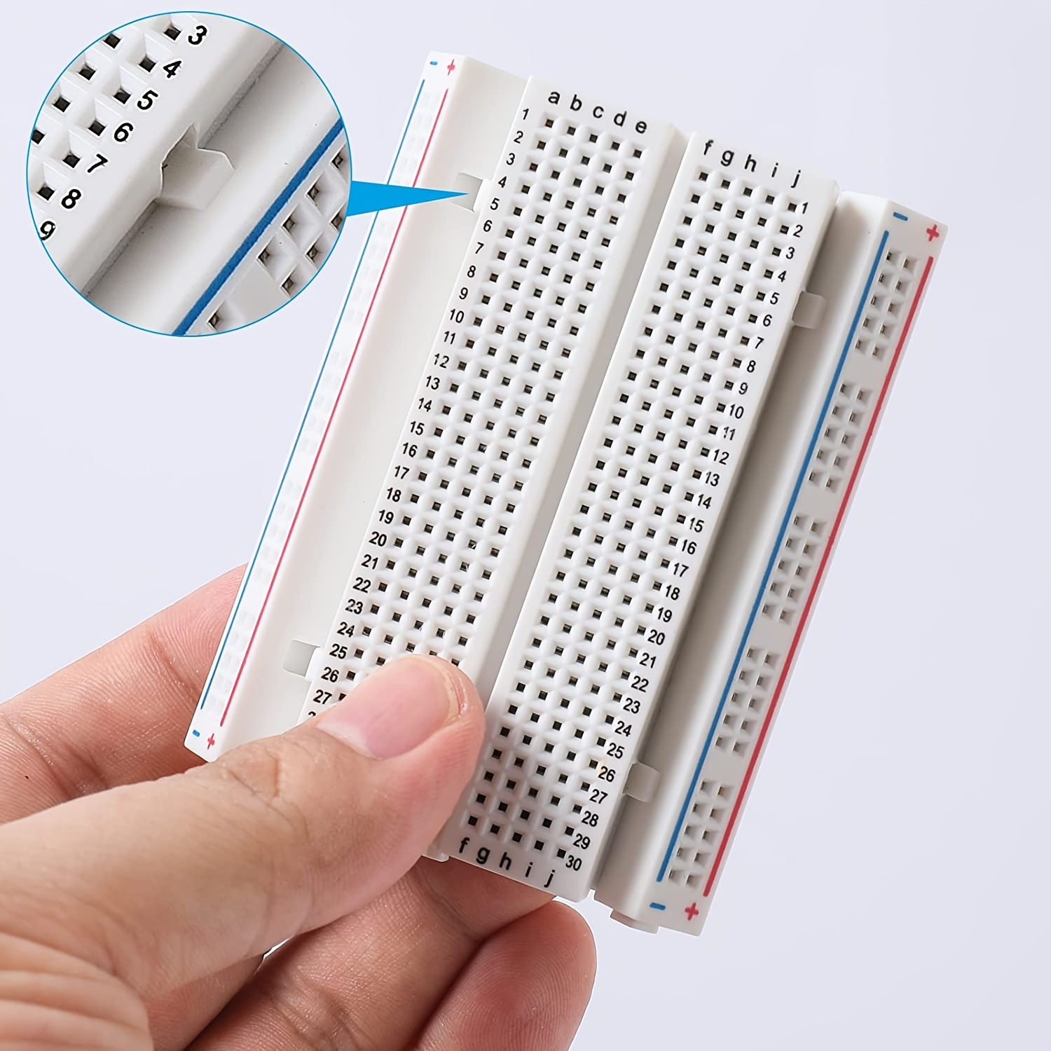 REXQualis 6PCS Small Breadborad 400 Point Solderless Breadboards for Proto  Shield Distribution Connecting Blocks: : Industrial & Scientific