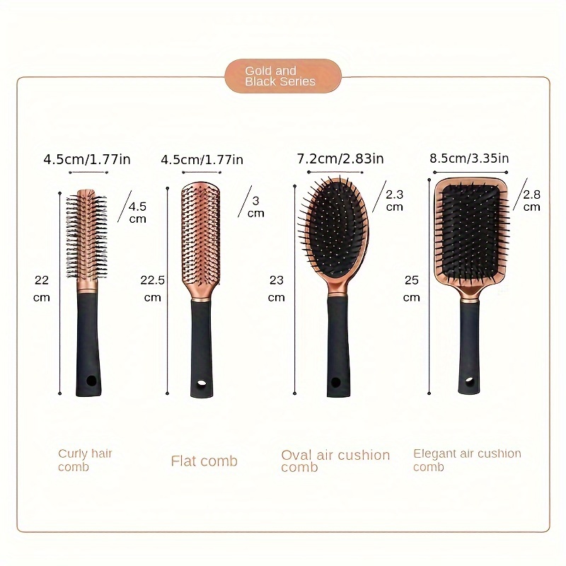 Scalp Massage Comb Curly Hair Comb Air Cushion Comb Hollow - Temu Australia