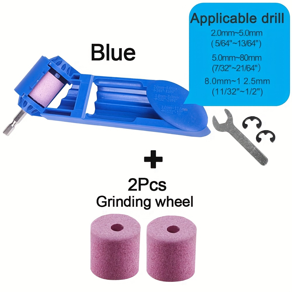 Portable Drill Bit Sharpener Grinding Wheel Quick Easy - Temu