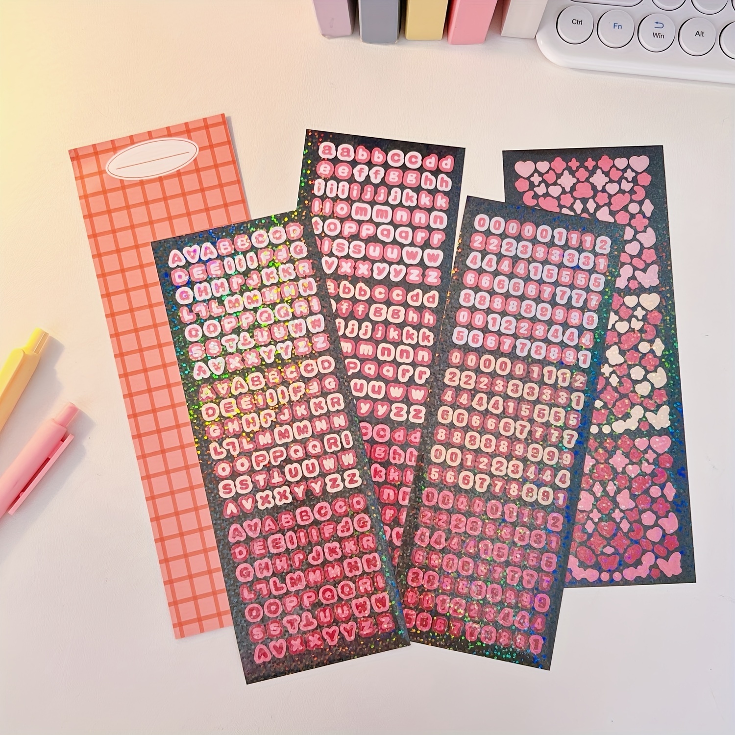 Sticker Tweezers, Sticker Tool, Diary Deco, Pastel Toploader Deco Stickers,  Kpop Sticker, Heart Polco, Bujo, Korean Journal, Scrapbook 