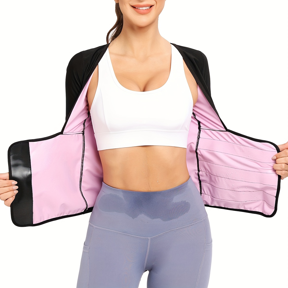 Women's Sauna Suit Waist Trainer Tummy Control Workout Swe