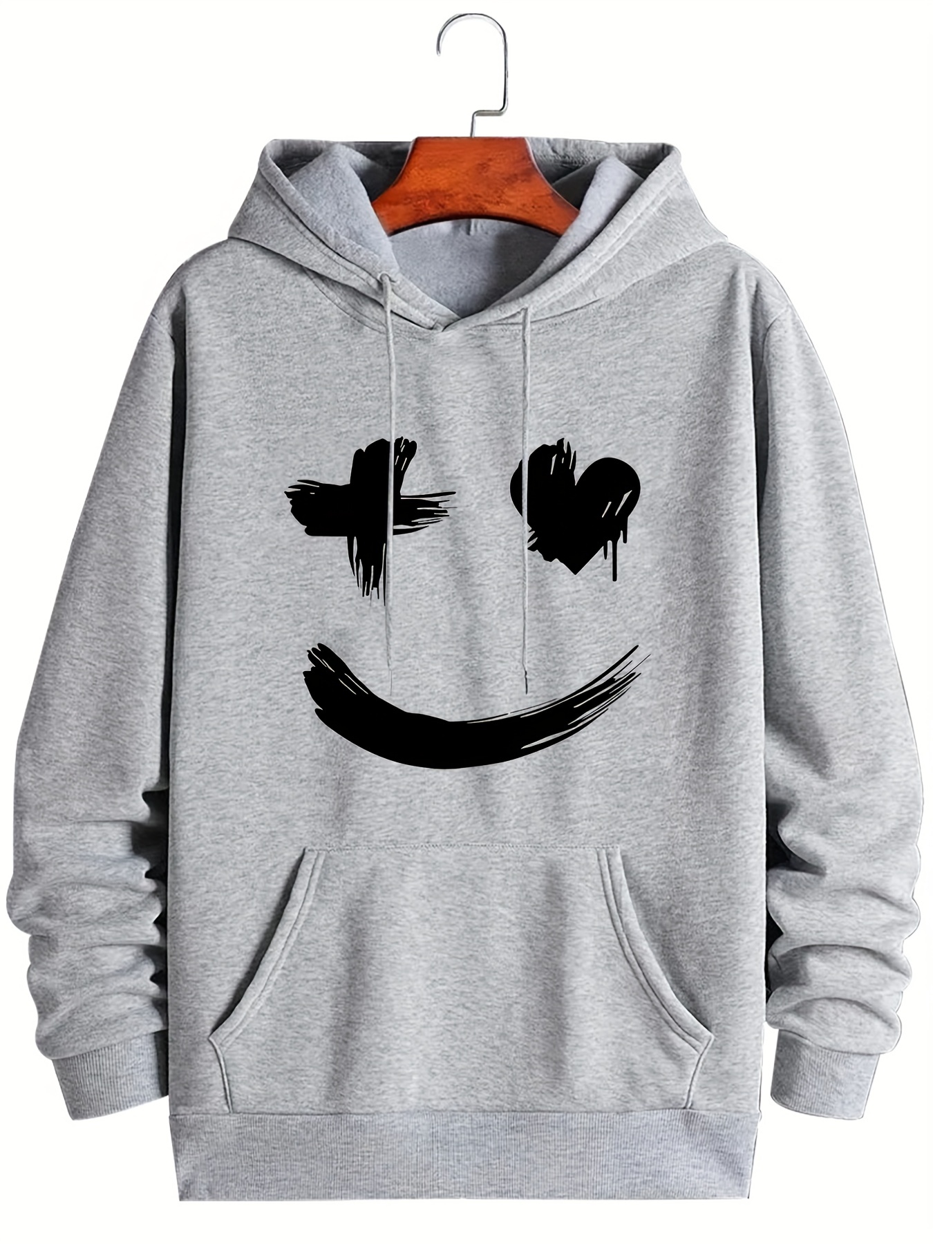 Sudaderas Con Capucha Con Estampado Gráfico De Cara Divertida Informal Para  Hombre, Suéter Con Capucha De Gran Tamaño Cómodo Con Cordón Para Primavera  Verano De Talla Grande - Temu Mexico