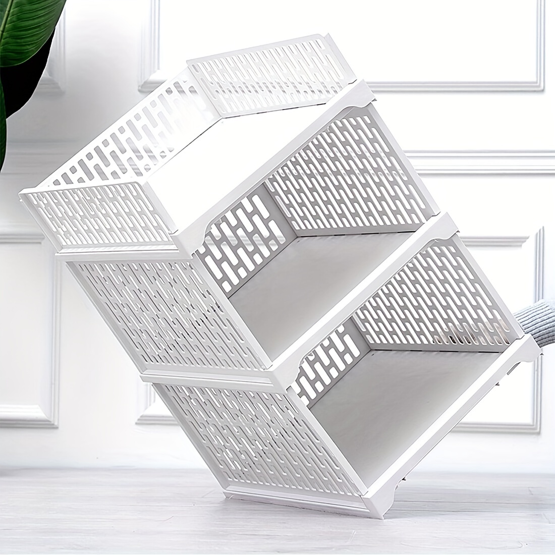 Layered Wardrobe Rack with Dividers - Efficient Clothes Organization