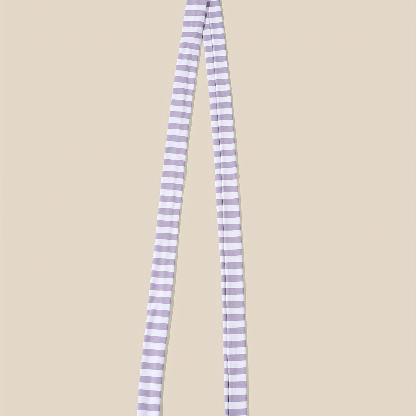 Purple Thin Scarf Stripes Pattern Four Seasons Wearable Scarves Accessories
