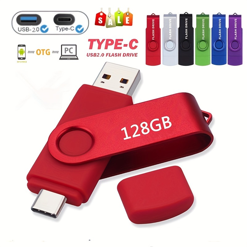 PENDRIVE USB DUAL USB-C OTG 64GB 64 gb METALICO USB C OTG PARA MOVIL Y PC