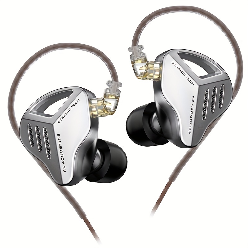 Auriculares KZ ZST, dinámicos, híbridos, controlador dual en oídos