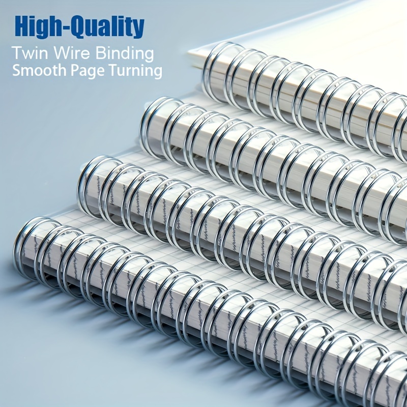 80sheets A6 Creative Coil Notebook Horizontal Line Grid Lattice Blank