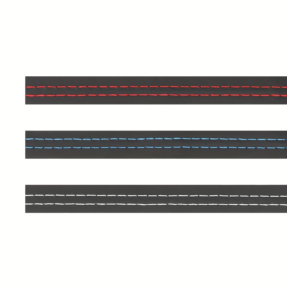 DIY Auto-Innendekoration – Selbstklebende Zierleiste Aus Leder In Rot, Blau  Und Beige, 2 M - Temu Germany