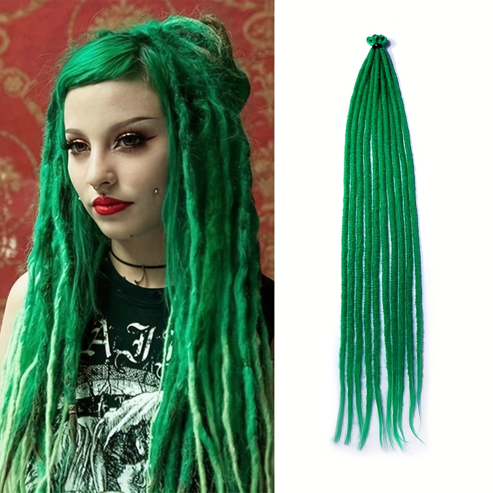 Green hotsell dreads wig