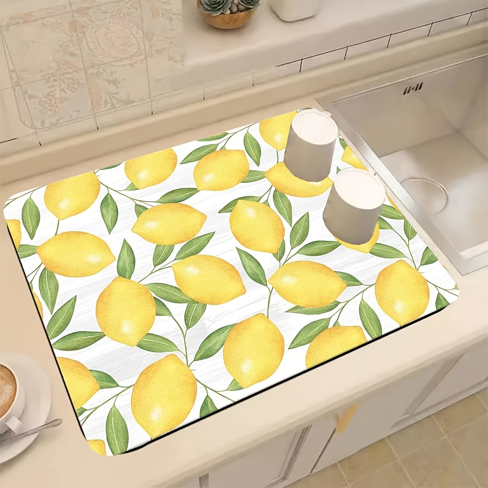 Rubber Faucet Drain Pad Absorbent Drying Mat Kitchen Absorbent Pad