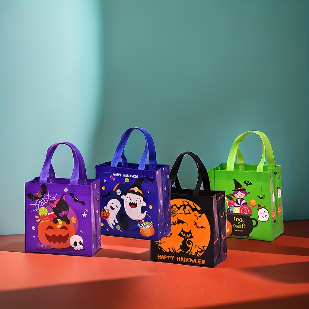 Halloween Gift Bag Witch Pumpkin Fashion Double-handled Shopping