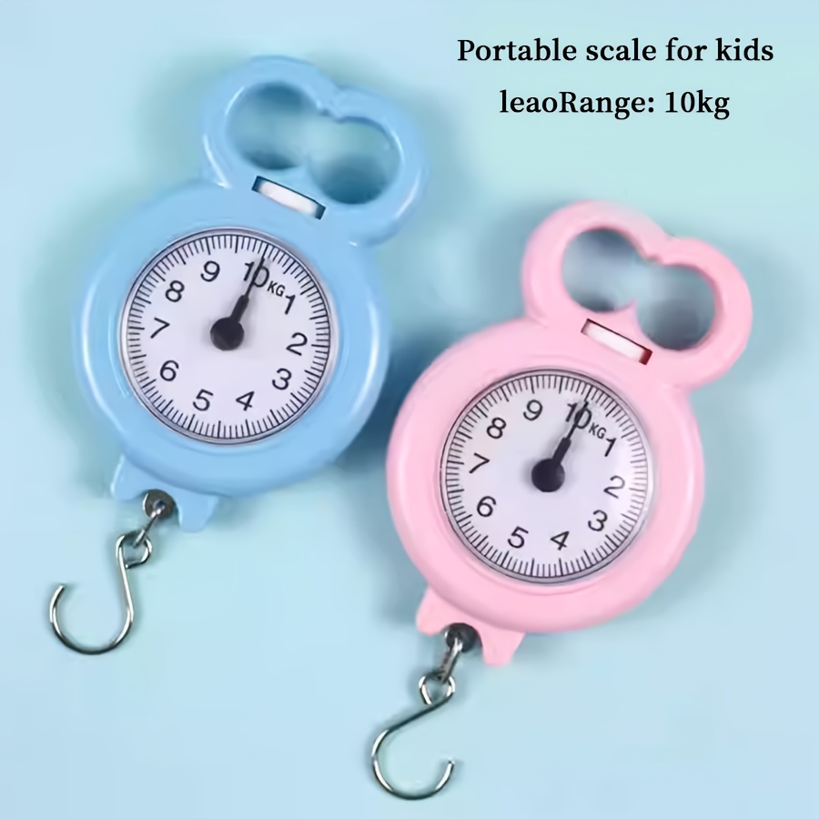 Hand Held Dial Weight Scale With Tape Measure, Portable Spring