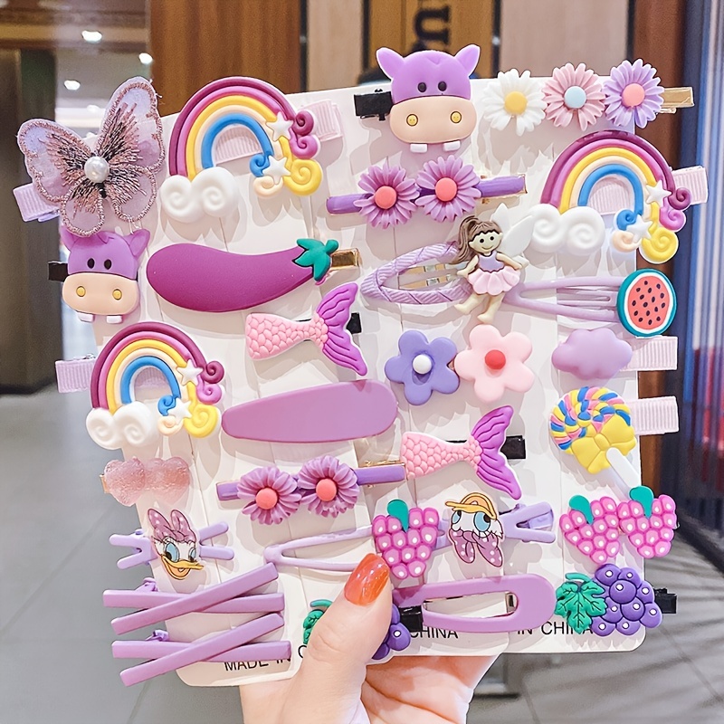 1pc Girls Cute Rainbow Mesh Sequin Bow Tie Hair Clip Gift For Children Kids  Accessories - Kids Fashion - Temu