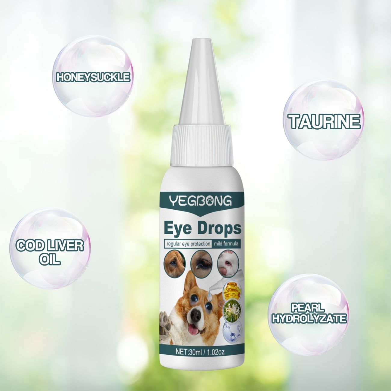 Pet Eye Drops Clean Tear Stains Clean Eye Drops Remove Tear Stains Cat And Dog  Eye Care Eye Wash - Pet Supplies - Temu