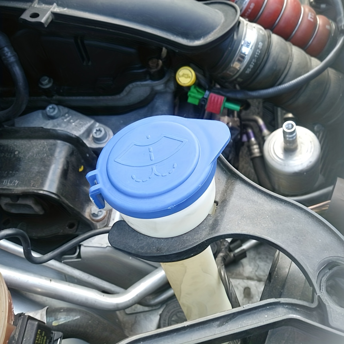 Windshield Wiper Washer Fluid Reservoir Tank Cover Bottle Pot Cap Lid for  Focus