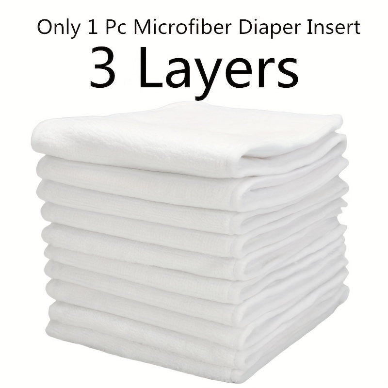 4pcs Reusable Cloth Diapers Adjustable Washable Nappy Inserts Baby Cloth Diaper