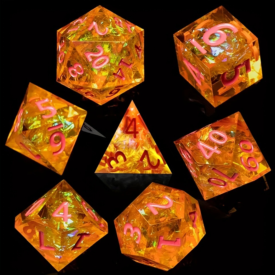 7 Shapes Dice Molds For Resin With Silicone Hexagon Dice Box - Temu