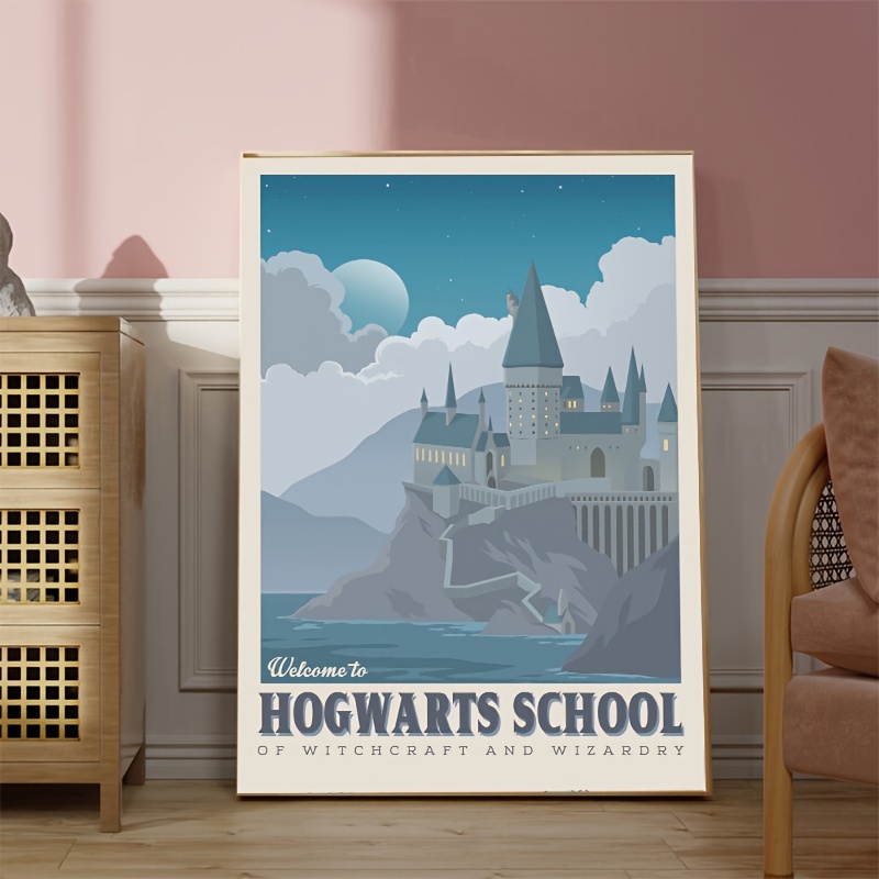 Canvas Poster Modern Art Magic World Castle Wall Art Print - Temu