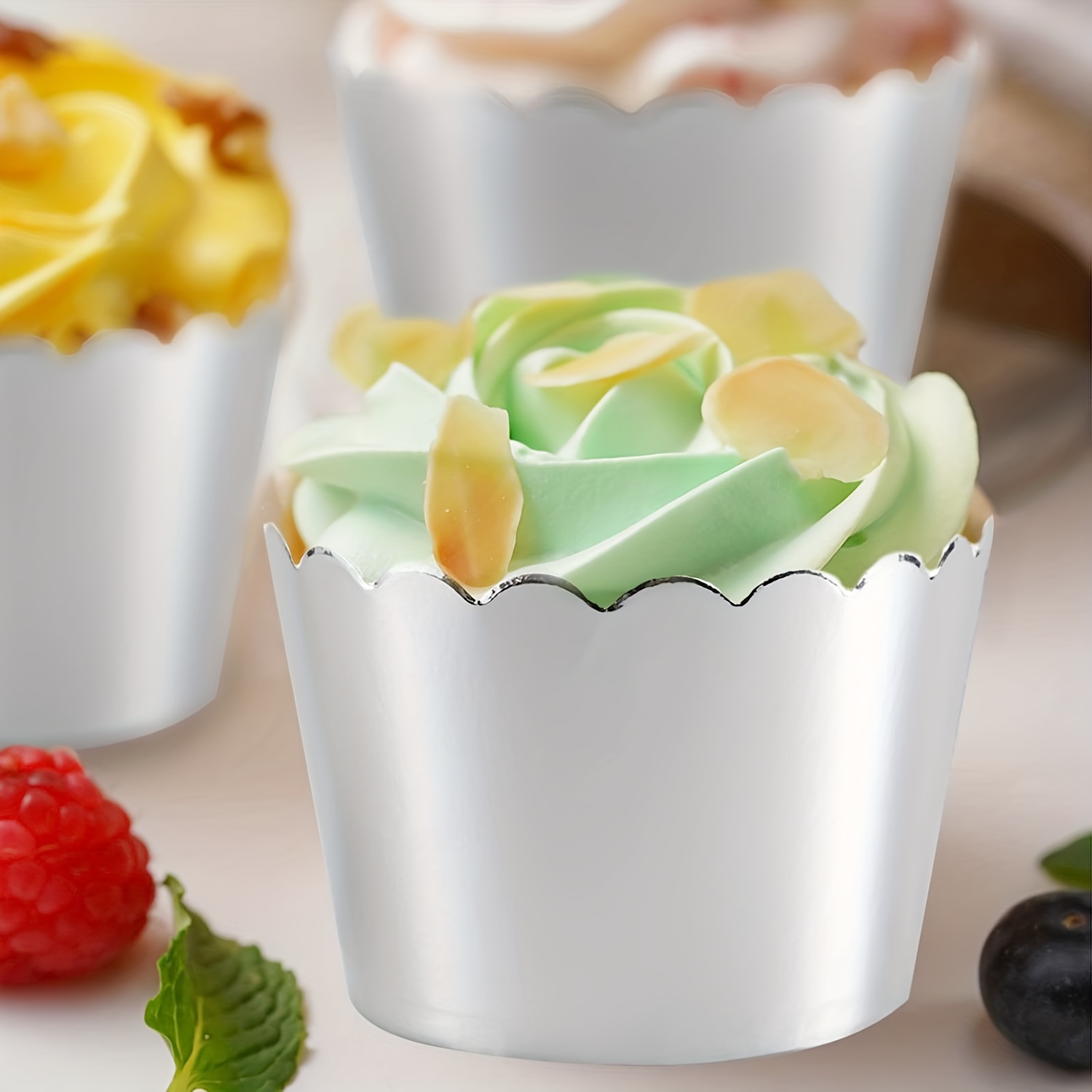 Foil Cupcake Liners Sturdy Muffin Baking Cups Cupcake Cups - Temu