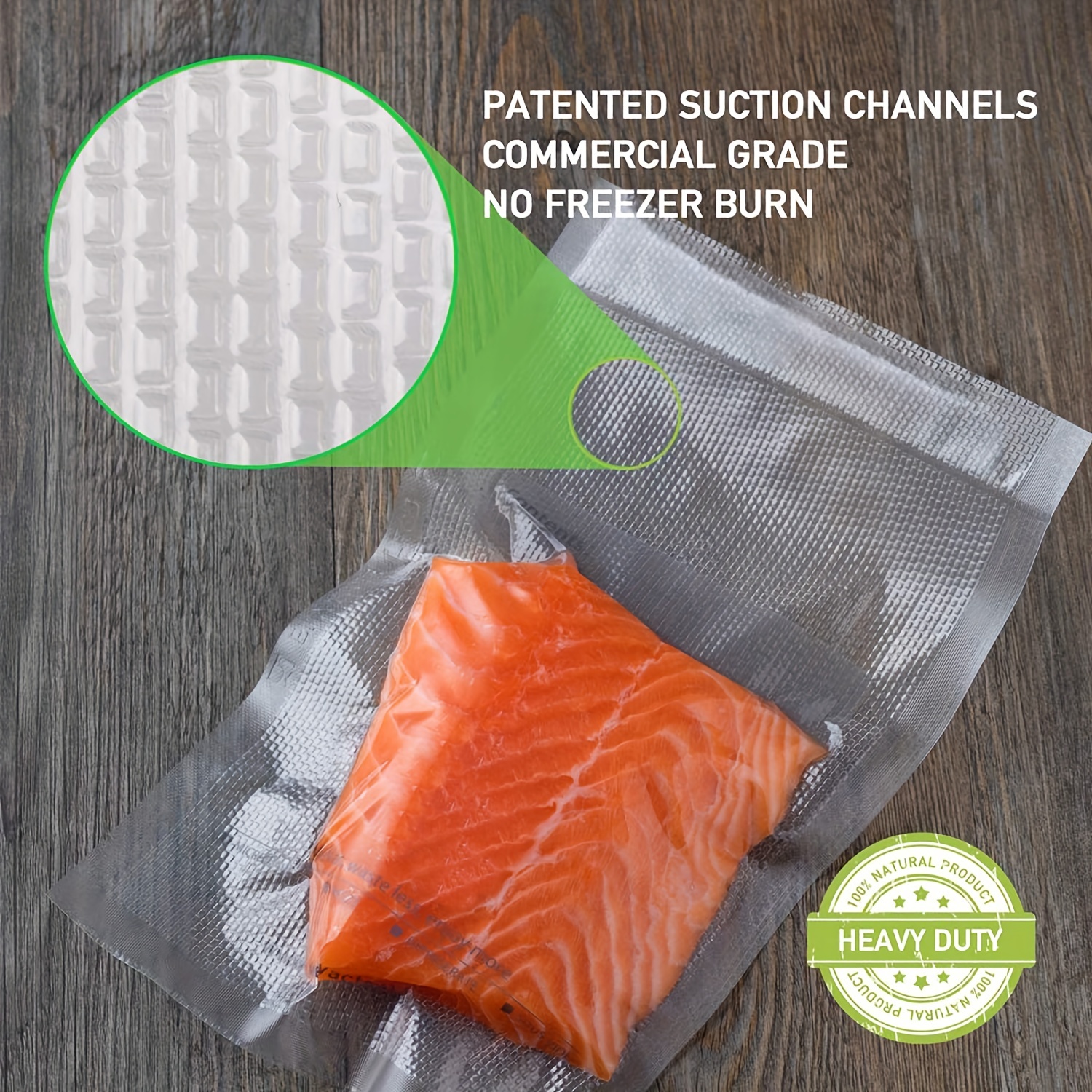 Vacuum Sealer Bags, Bpa Free, Heavy Duty, Rolls Food Saver Bags For Vac  Storage, Meal Prep Or Sous Vide - Temu