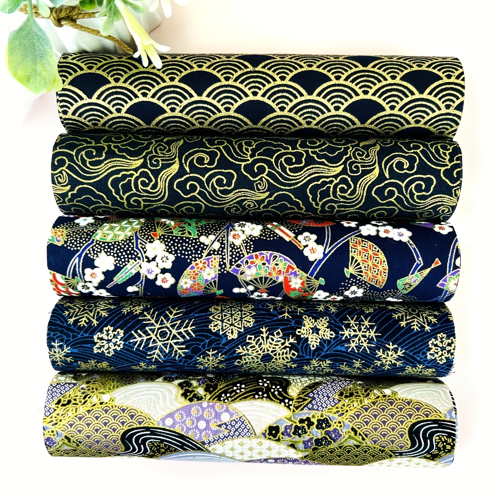Paquete de 48 retales de tela de algodón para retazos (25 x 25 cm), color  rojo, rosa, morado, azul, verde y amarillo