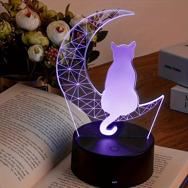 Glowing cat deals lamp