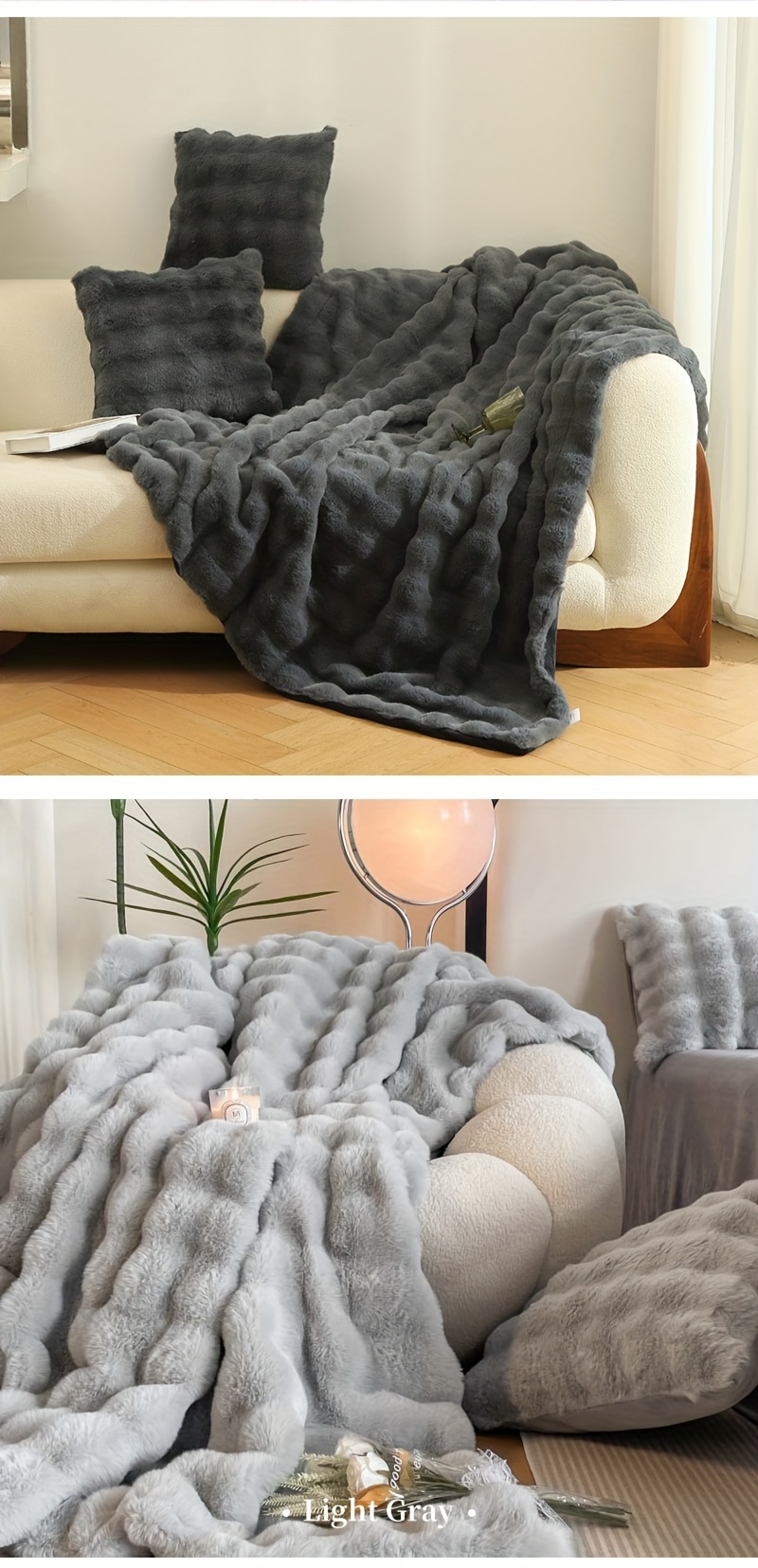 Soft Blanket Seersucker Fleece Double sided Blanket Lunch Temu