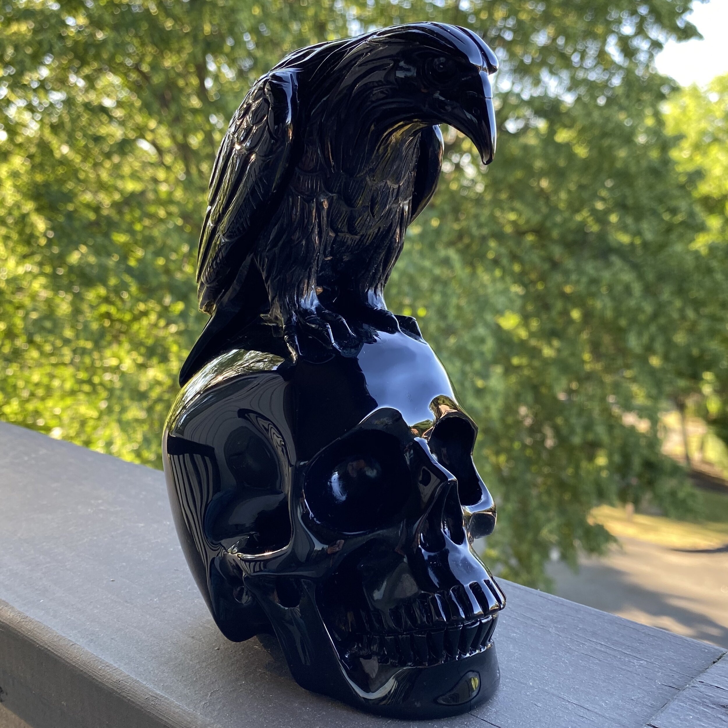 Crâne - Obsidienne noire – 5cm