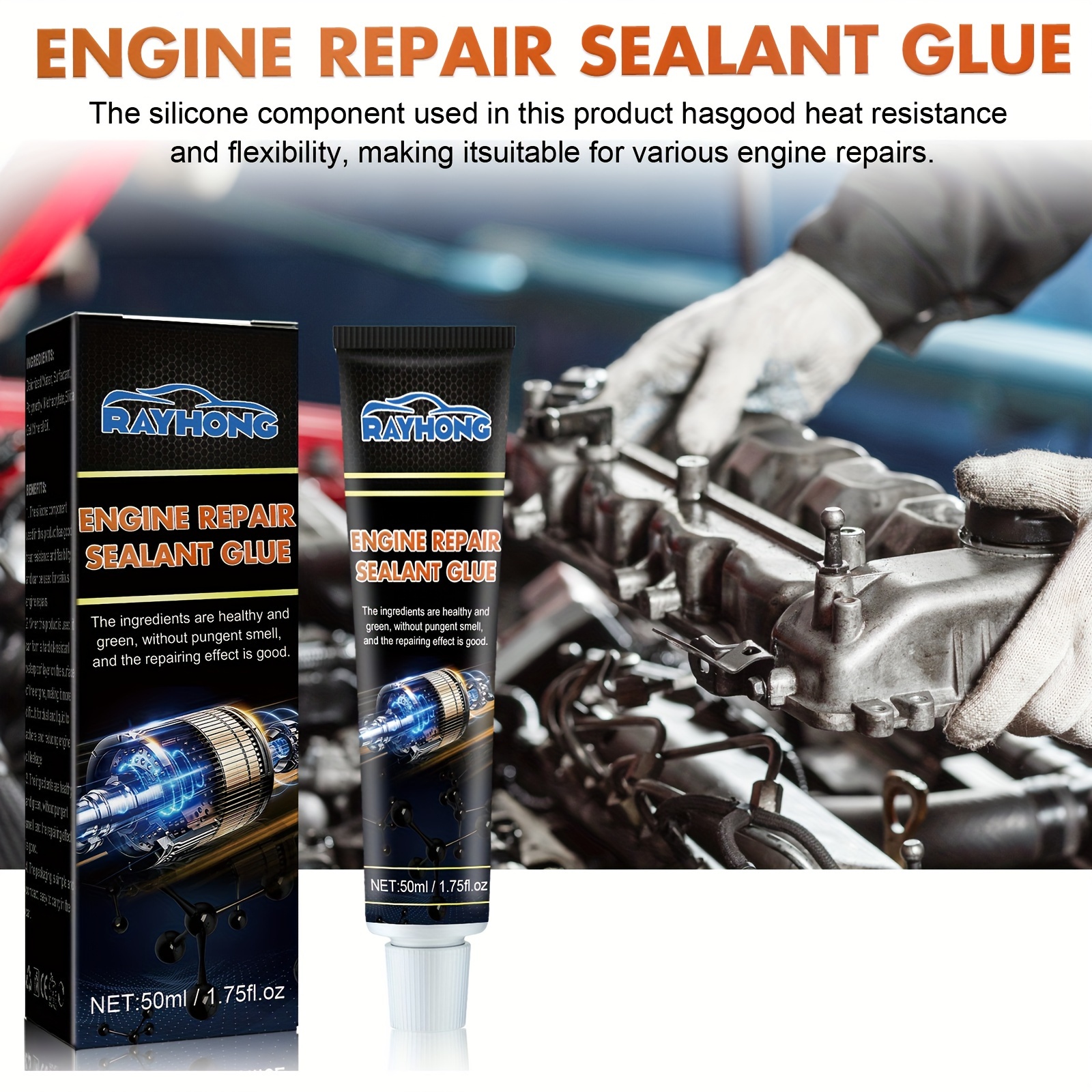 1 Bottle Metal Repair Glue For Repairing And Sealing, Waterproof, Oil-proof  And Heat-resistant With Tools