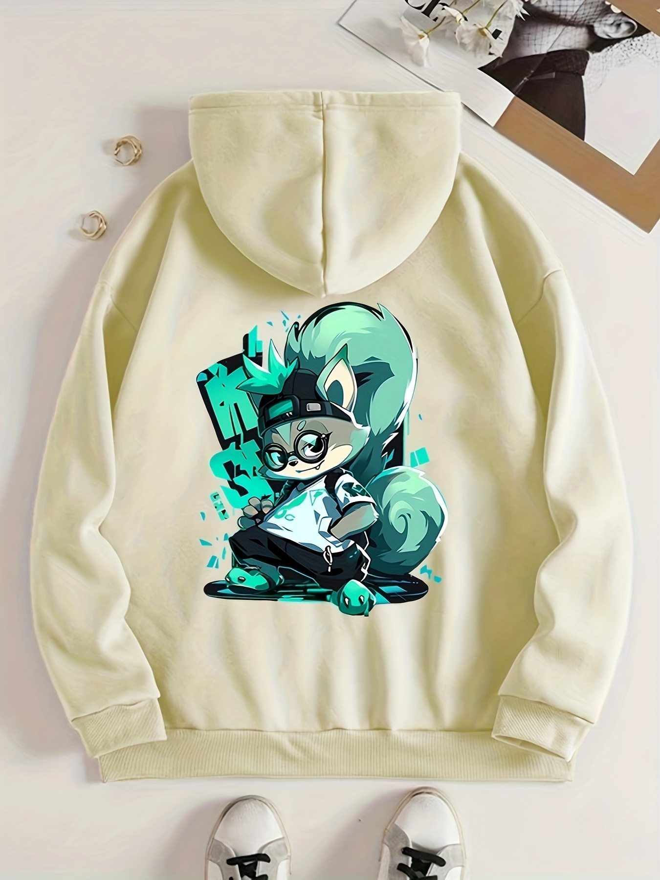 Cat ear best sale hoodie male