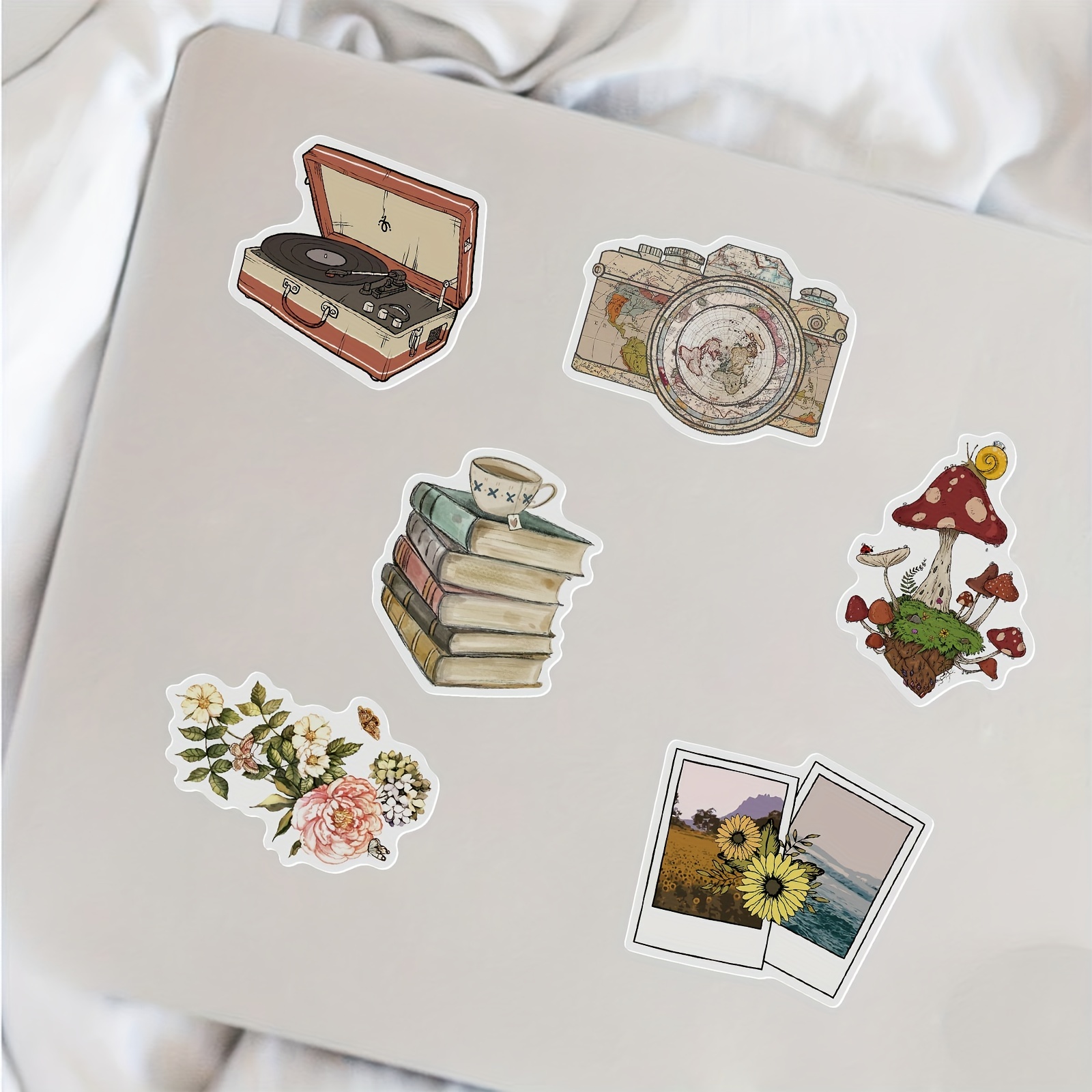 50pcs New Vintage DIY Stickers For Scrapbook Laptop Stationery Computer  Pegatinas Sticker Scrapbooking Material Craft Supplies