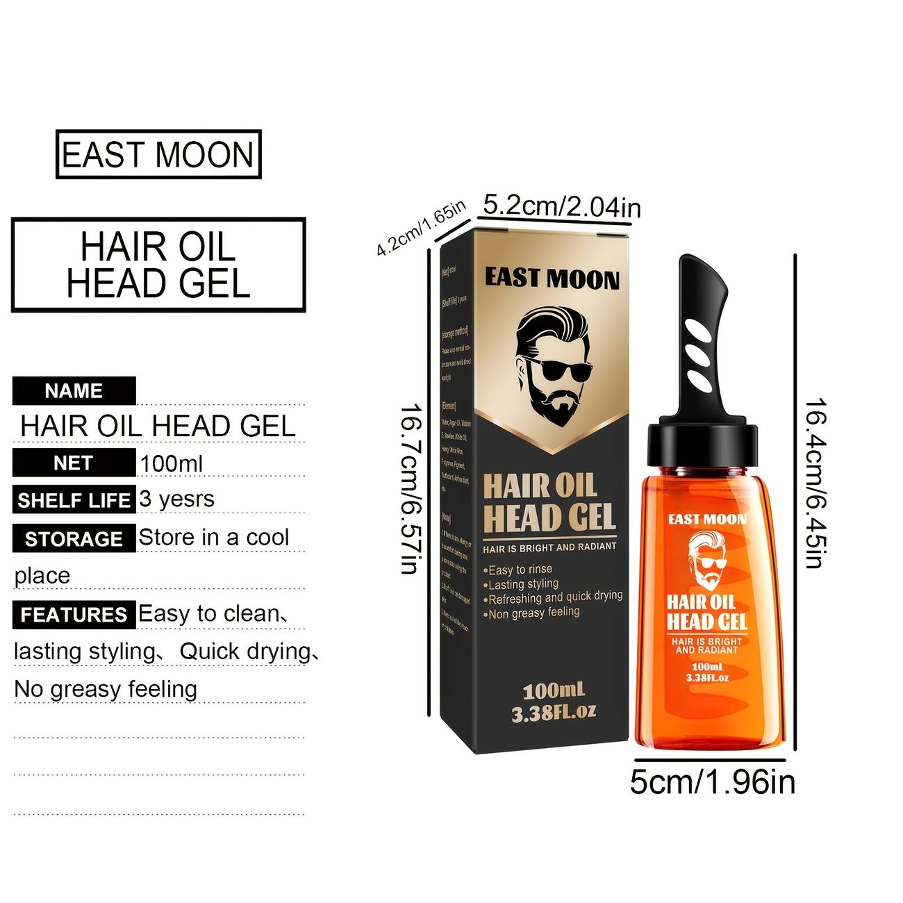 1pc Hair Gel For Men 2 In 1 Hair Wax Gel With Comb Mens Hair Styling Wax  Gel Cream With Integrated Styling Comb Men's Hair Styling Gel Tool Hair Wax  | Shop