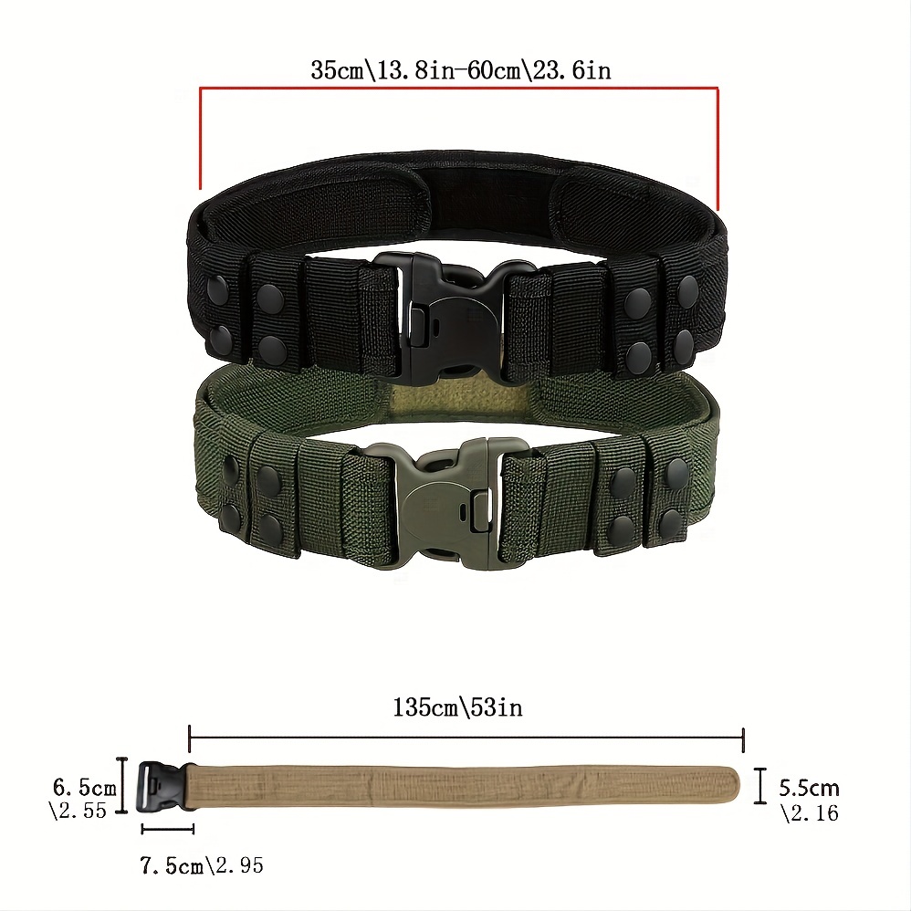 Quick Release Tactical Belt Men Army Style Combat Belt - Temu