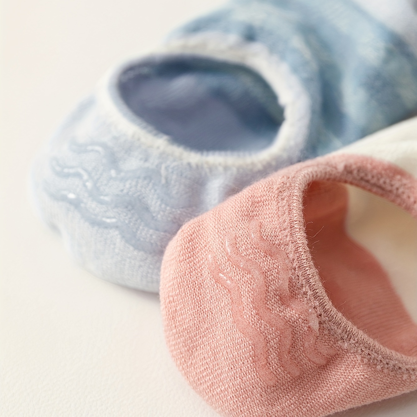 5pairs Bear Strawberry Kids Non-slip Silicone Ankle Socks