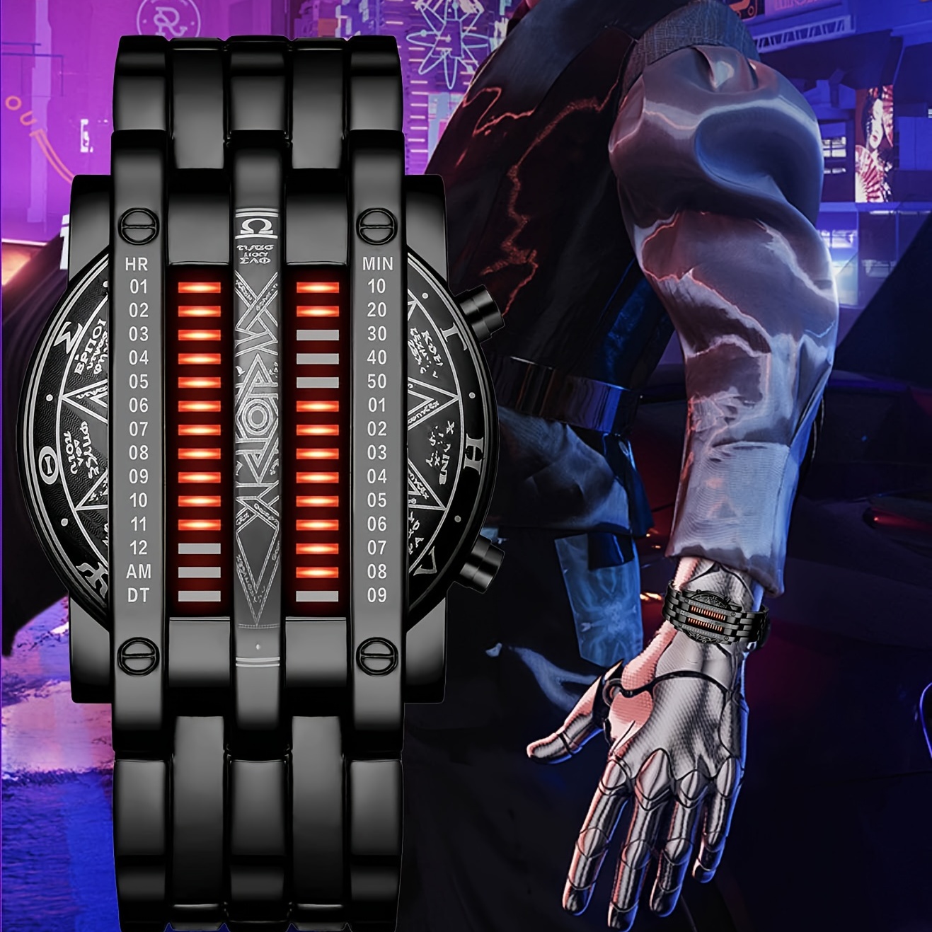 Ripley - BINARY MATRIX BLUE LED RELOJ DIGITAL PARA HOMBRE CLÁSICO