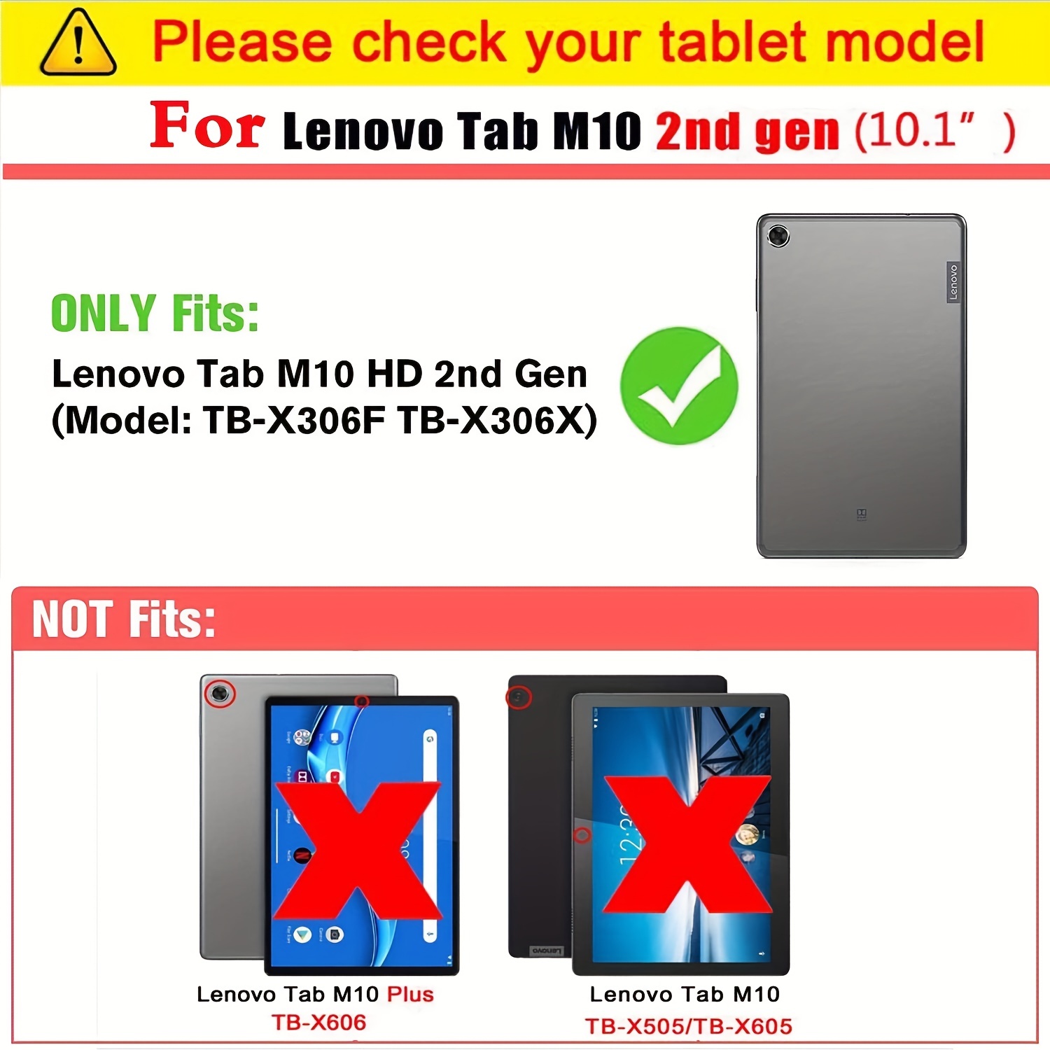 FUNDA TABLET LENOVO TAB M10 FHD PLUS 2nd GEN compatible con los modelos  TB-X606F, Accesorios