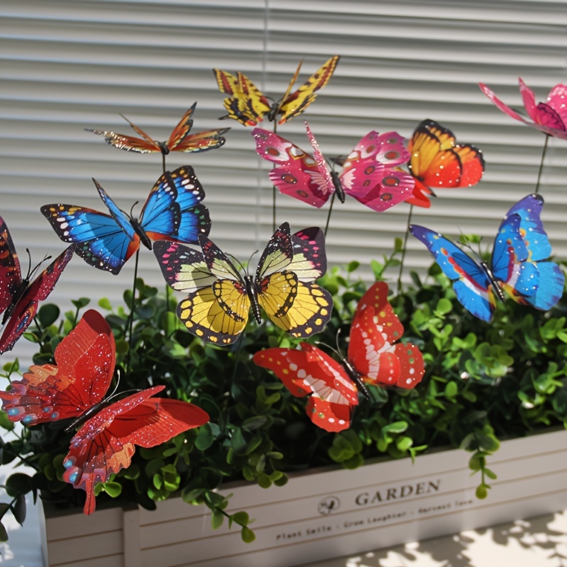 Kit n.3 farfalle colorate - butterfly garden