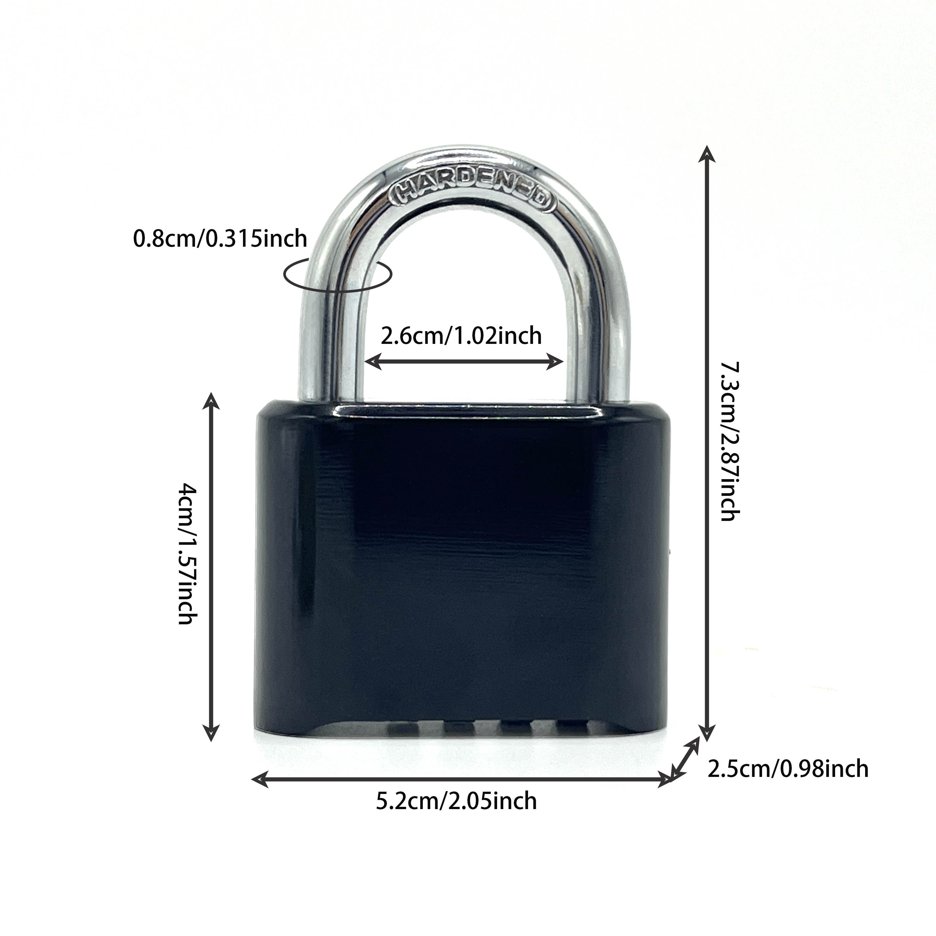 4 Digit Combination Lock Outdoor Padlock Heavy Duty Locker - Temu