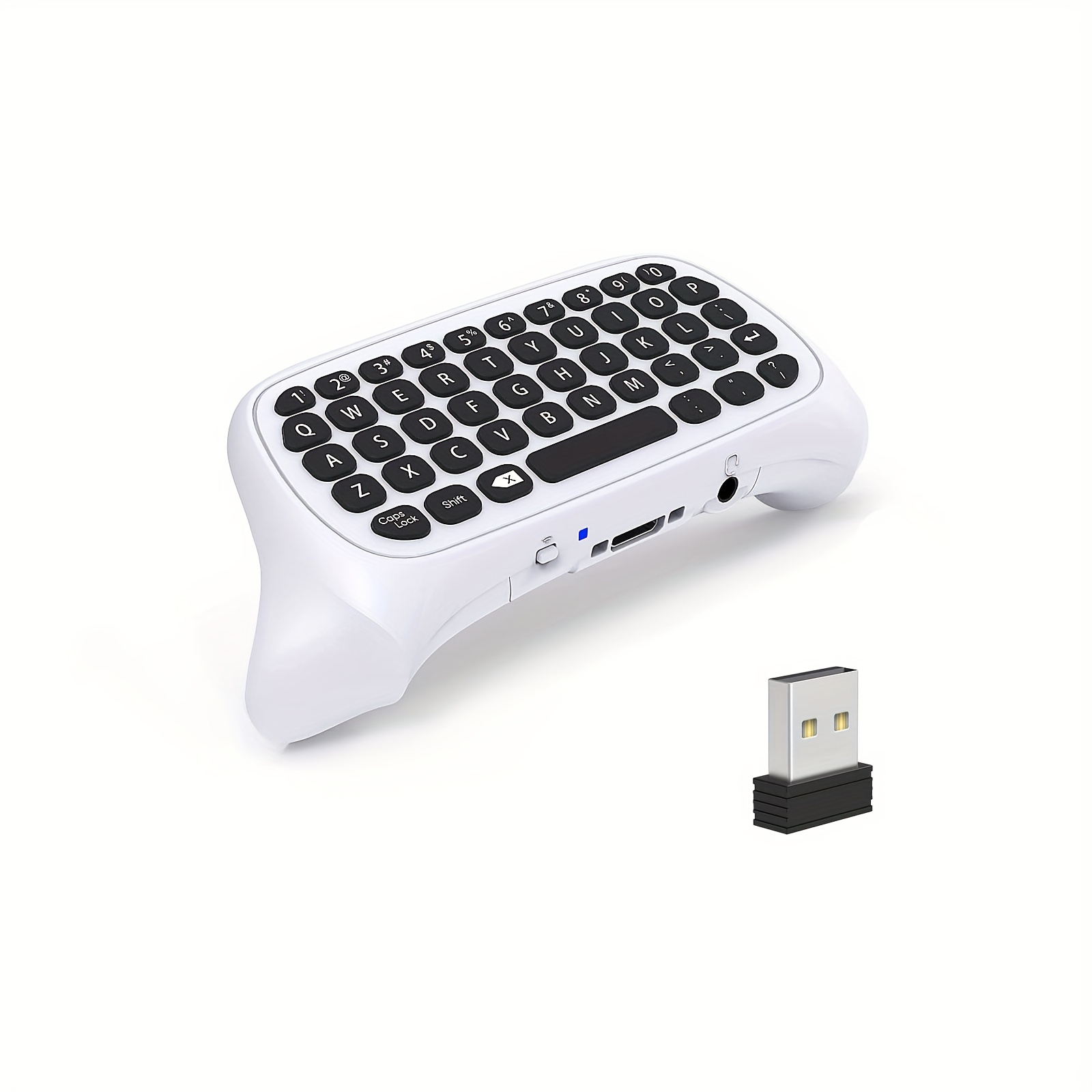  Teclado para controlador Xbox Series X/S/One/One S, teclado  inalámbrico para juegos Bluetooth con receptor USB, altavoz integrado,  accesorios de conector de audio de 0.138 in para Xbox (controlador no :  Videojuegos