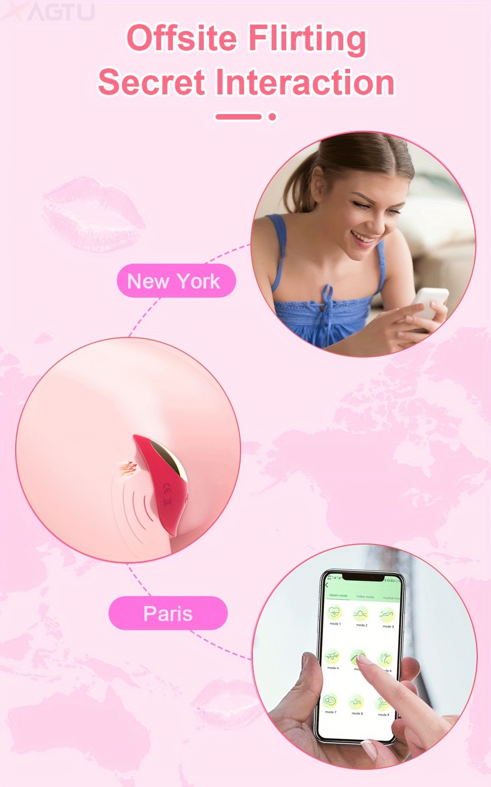 1pc butterfly vibrator app remote control wearable panty   vibrators g spot butterfly vibrators with 9 vibration massager waterproof charging   toys for women or couples details 2