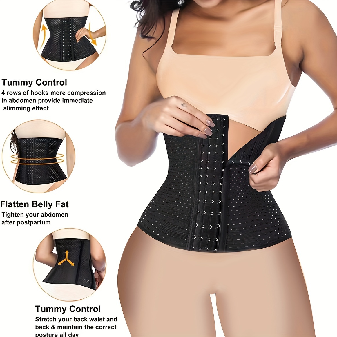 Women's Waist Trainer Corset Belt: Clothes Sport Tummy - Temu