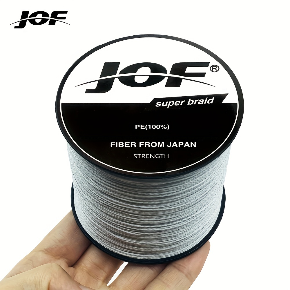 PE Braided Fishing Line, 500m, 4-Strand Abrasion Resistant Braided Lines  Super Strong,PE Sensitive Fishing Line Grey, for Saltwater and Freshwater